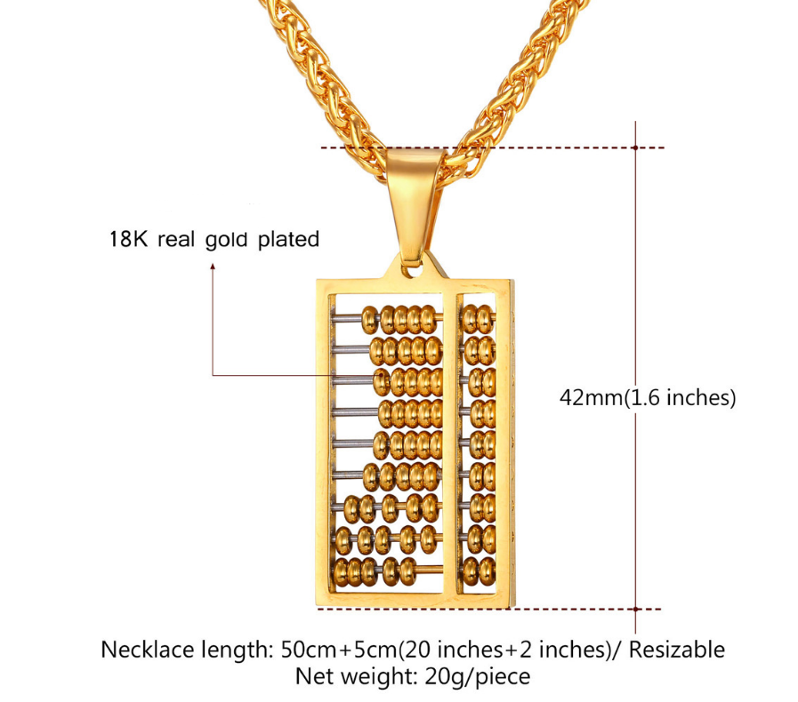 18K Gold Plated/Stainless Steel Men Women Necklace|Bryan Lim | Statement Necklace | Turquoise Necklace | Charm Bracelets | Necklaces | 18K Gold Plated/Stainless Steel Neck