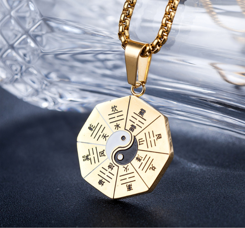 Imperial Gold Bagua Necklace