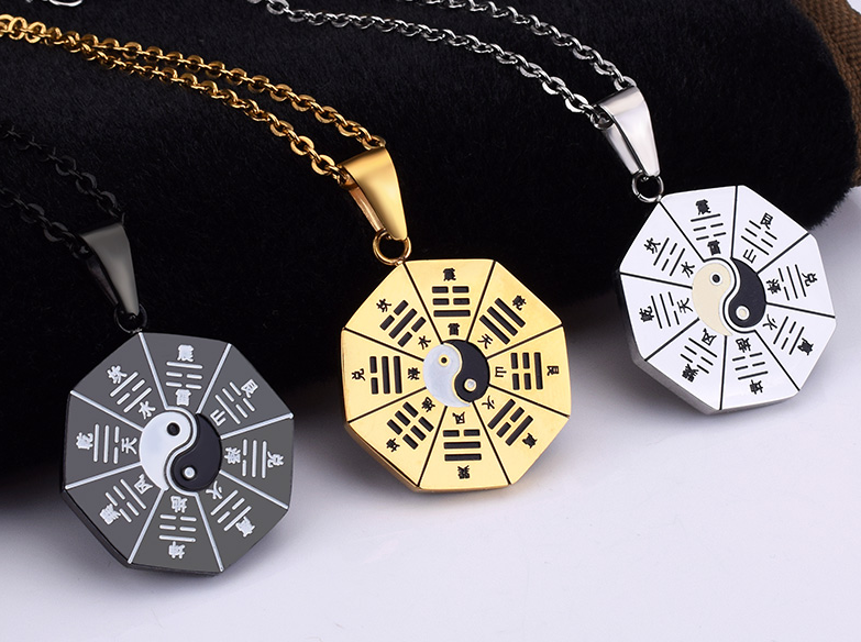Imperial Gold Bagua Necklace