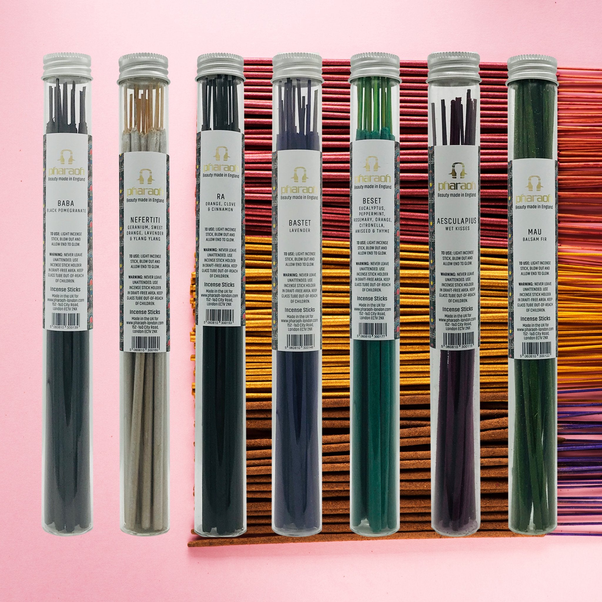 Natural Incense Sticks Collection REFILL Pack x 6 | incense | Incense & Incense Holders | Home Fragrance | Dragon Incense Burner | Bryan Lim